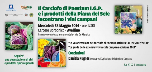 Il Carciofo di Paestum I.G.P. e i prodotti della Piana del Sele incontrano i vini campani