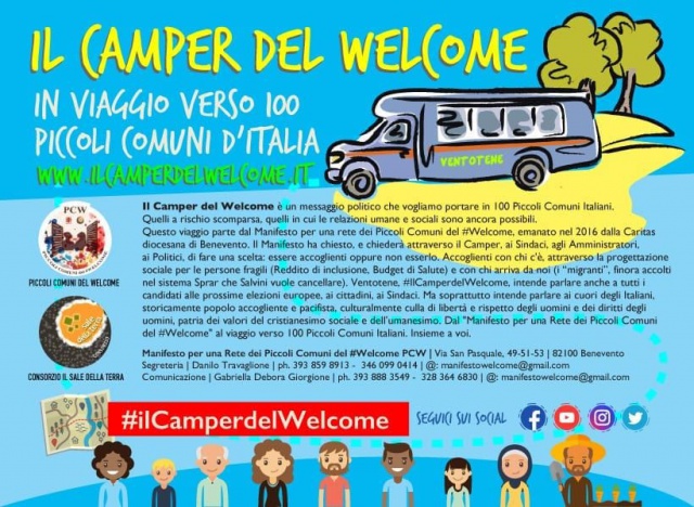 Consorzio Sale della Terra. Camper del Welcome in partenza!!!